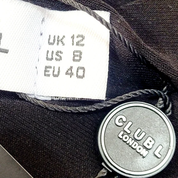 NWT CLUB L London DOLL Maxi Dress One Shoulder Ruched Split Hem Stretch Jersey 8 - Picture 11 of 16